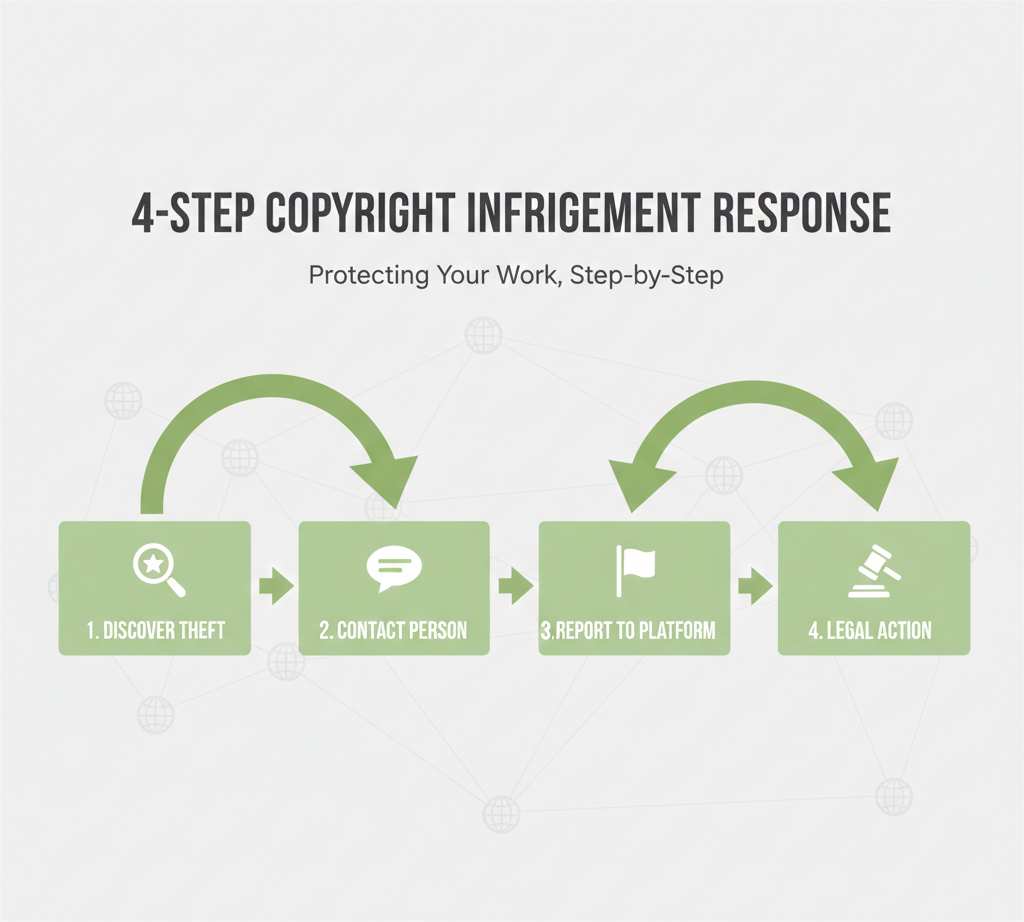 International Copyright Law for Pakistani Creators: Global Protection Explained 4 4-step copyright infrigement response