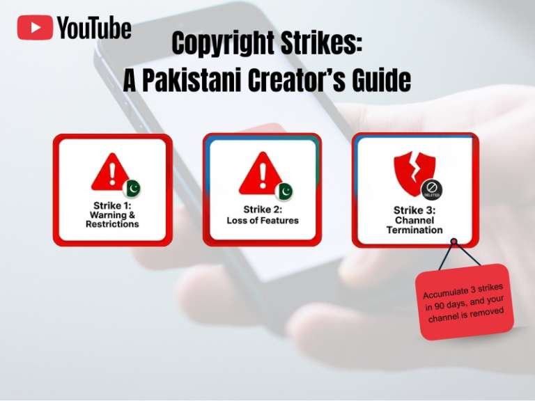 YouTube copyright strike system explained for Pakistani content creators